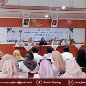 Kegiatan Rapat Koordinasi dan Evaluasi Inovasi Pelayanan AKU DESA DIGITAL (Administrasi Kepndudukan Digital di Desa)
